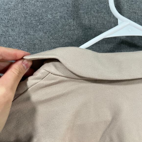 Isaac Mizrahi Live! Elements Womens Top Blazer Knit Jacket Tan Color Size Reg 10 - Picture 14 of 14